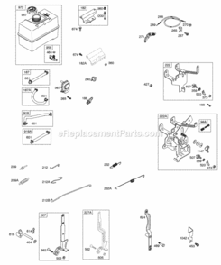 Page F Diagram and Parts List for 19E412-1134-E1  Briggs and Stratton Engine